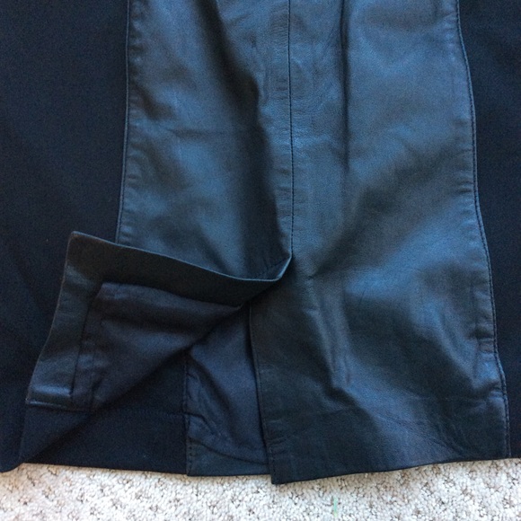 DKNY Sleeveless Dress with Leather Panel - Picture 5 of 7